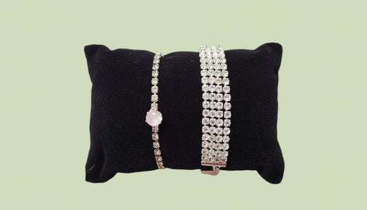 Glimmering Grace - Silver Plated (Dual) Bracelets